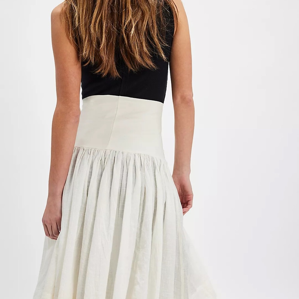 Free People Cream A-Line Skirt - Picture 2 of 9